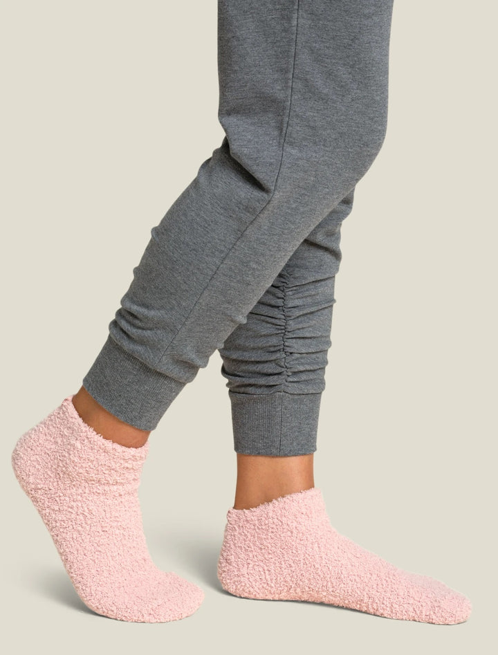 Barefoot Dreams - CozyChic 2 Pair Tennis Sock Set in Dusty Rose Multi