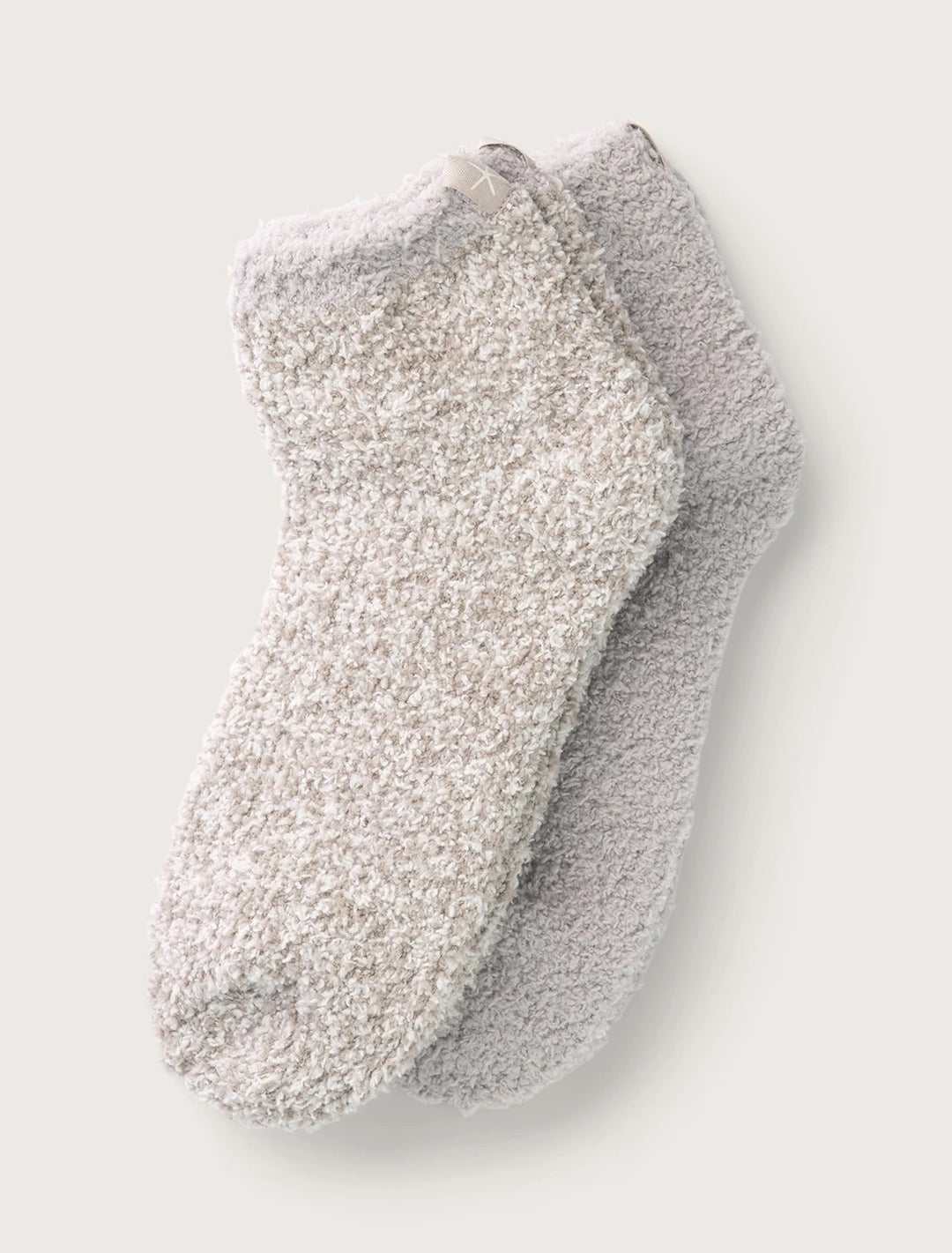Barefoot Dreams - CozyChic 2 Pair Tennis Sock Set in Oyster Multi