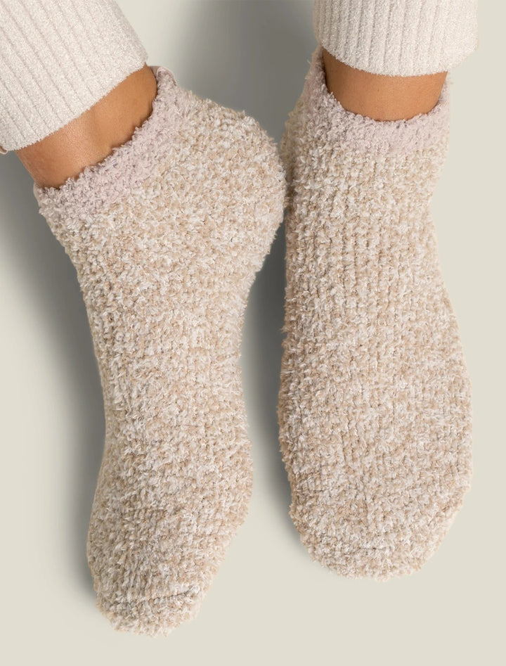 Barefoot Dreams - CozyChic 2 Pair Tennis Sock Set in Stone Multi