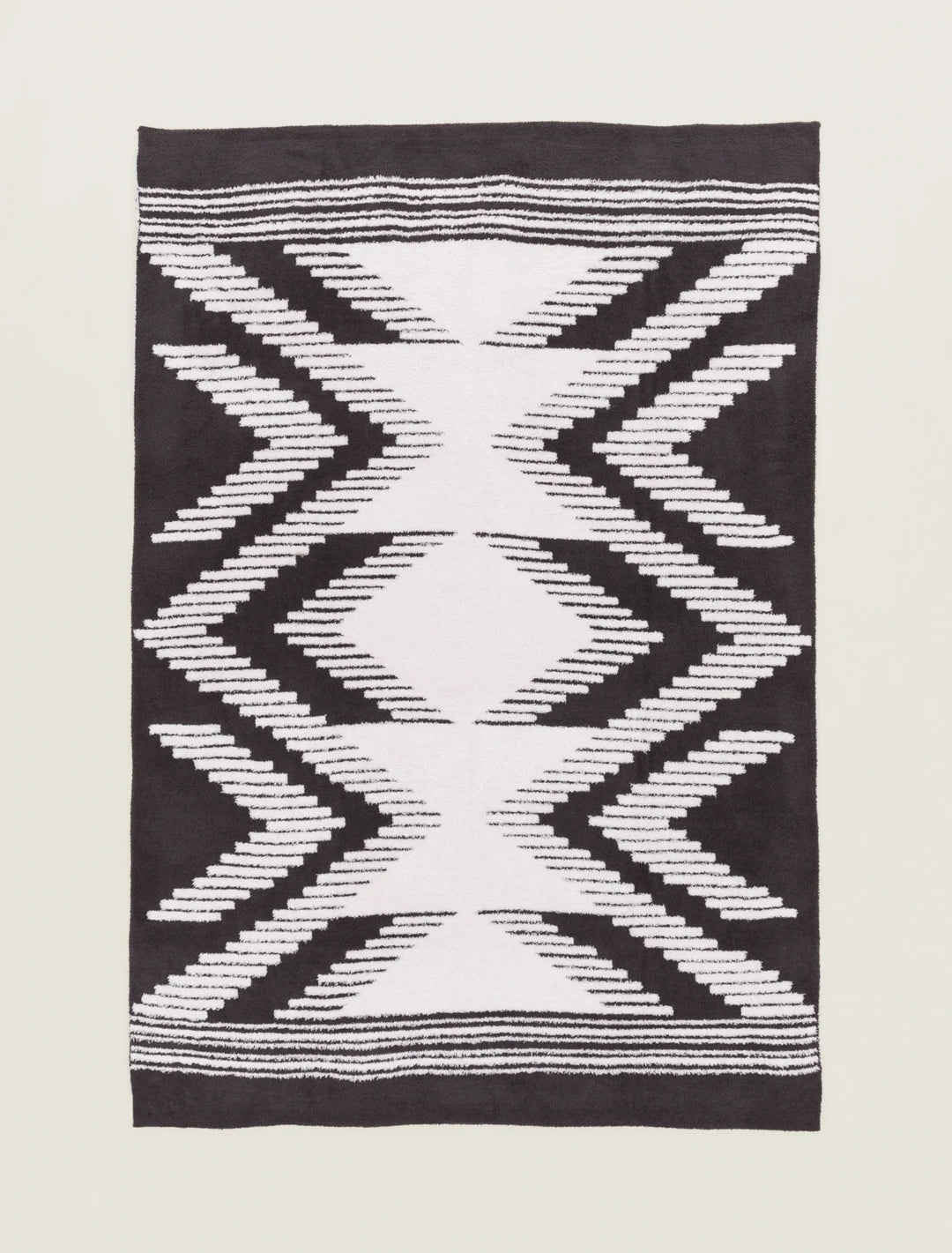 Barefoot Dreams - Cozychic Textured Throw 54"x72" in Dark Brown/Almond