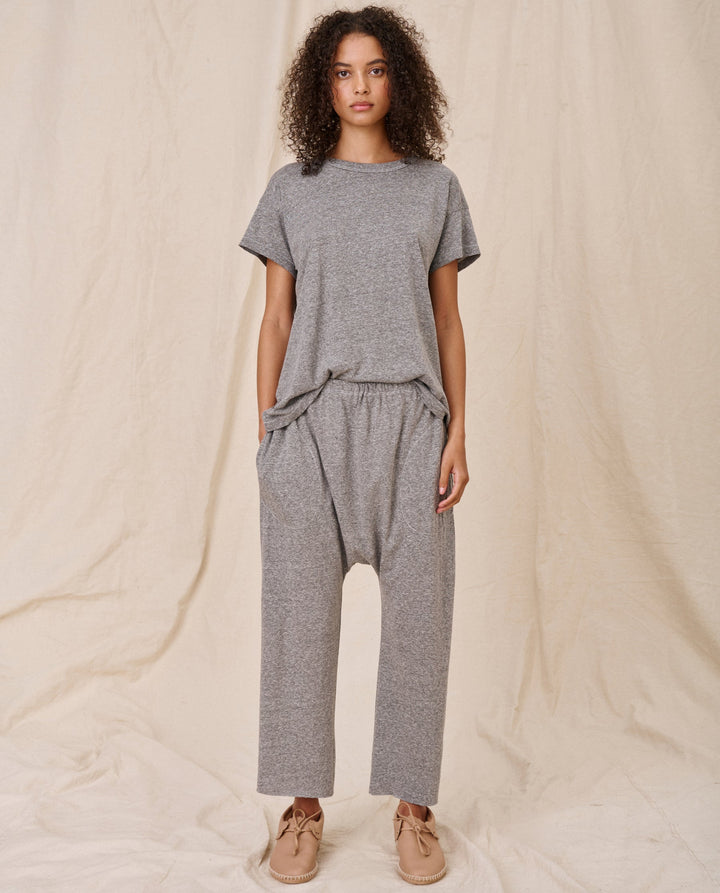 The Great - The Boxy Crew in Heather Grey