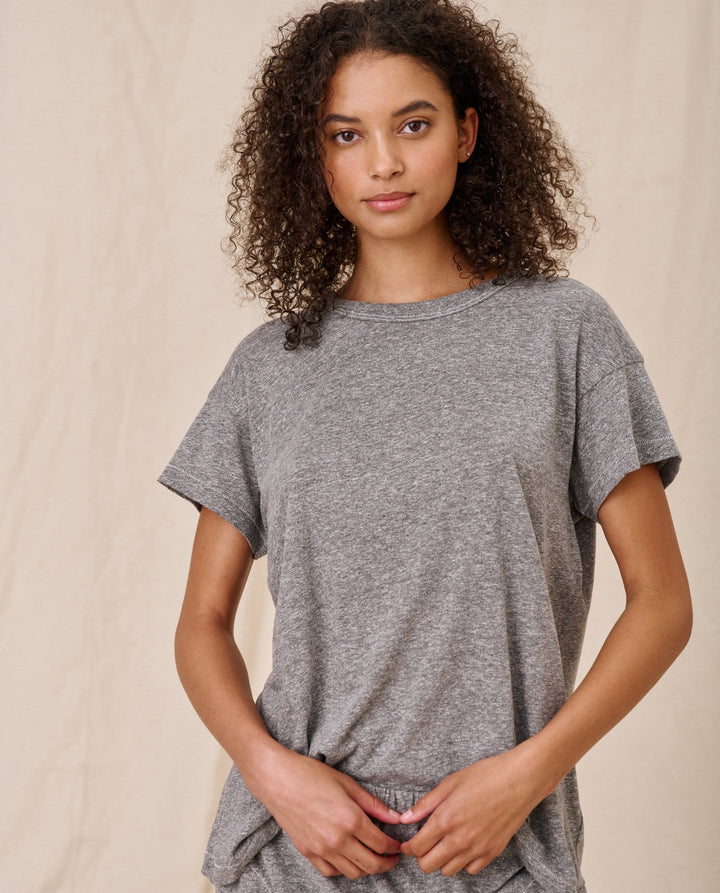 The Great - The Boxy Crew in Heather Grey