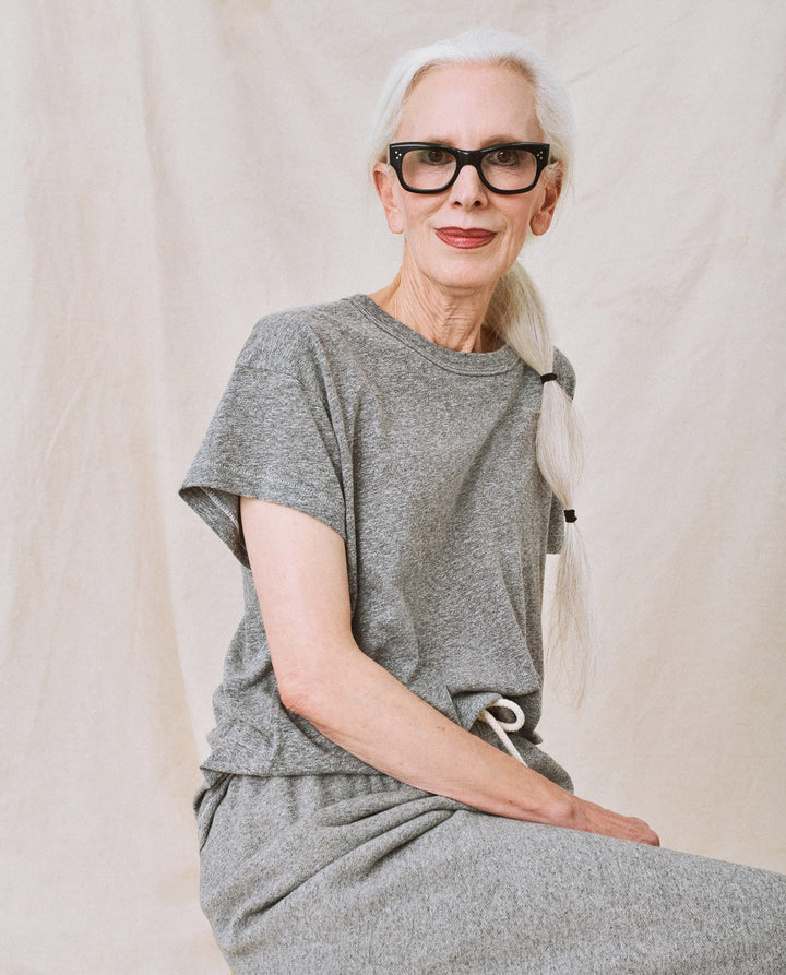 The Great - The Boxy Crew in Heather Grey