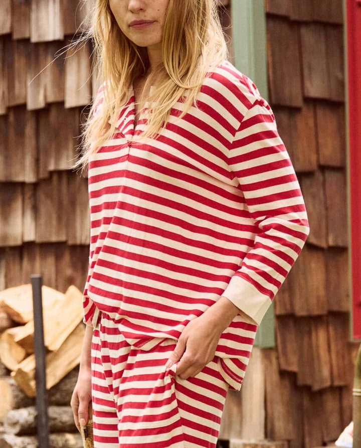 The Great - The Sleep Henley in Cane Stripe
