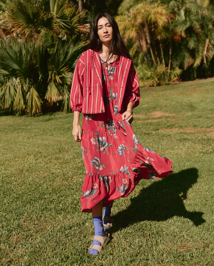 The Great - The Afternoon Dress in Silk Garden Pasture Floral Dresses