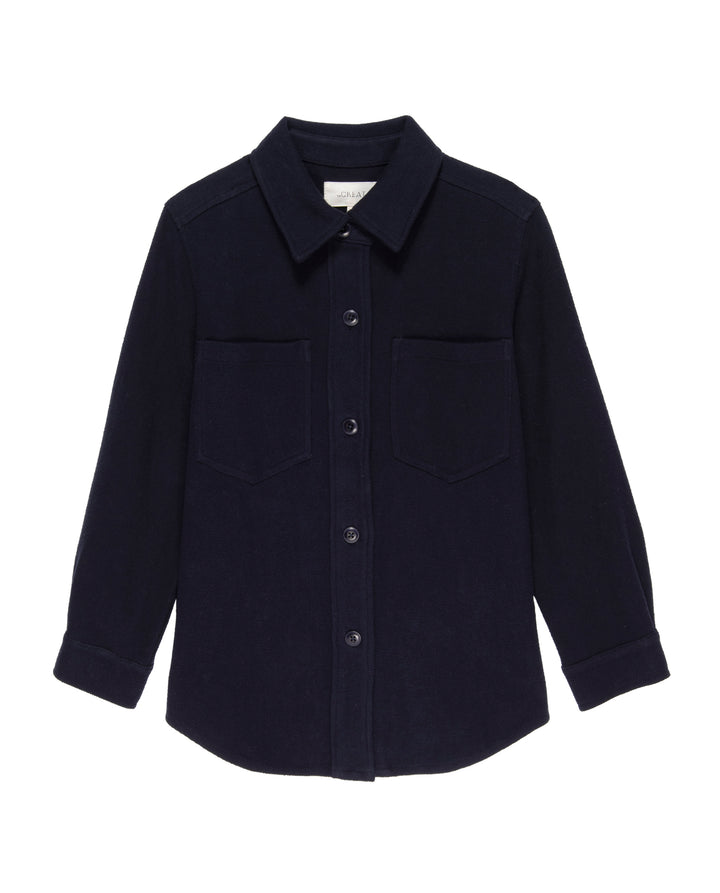 The Great - The Craftsman Shirt Jacket In Navy default