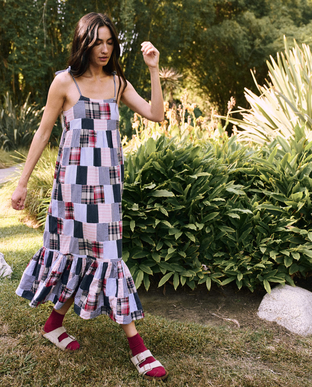 The Great - The Dainty Dress in Mixed Patchwork Dresses