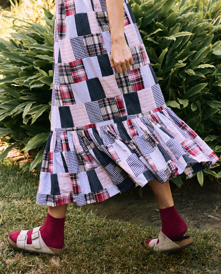The Great - The Dainty Dress in Mixed Patchwork Dresses