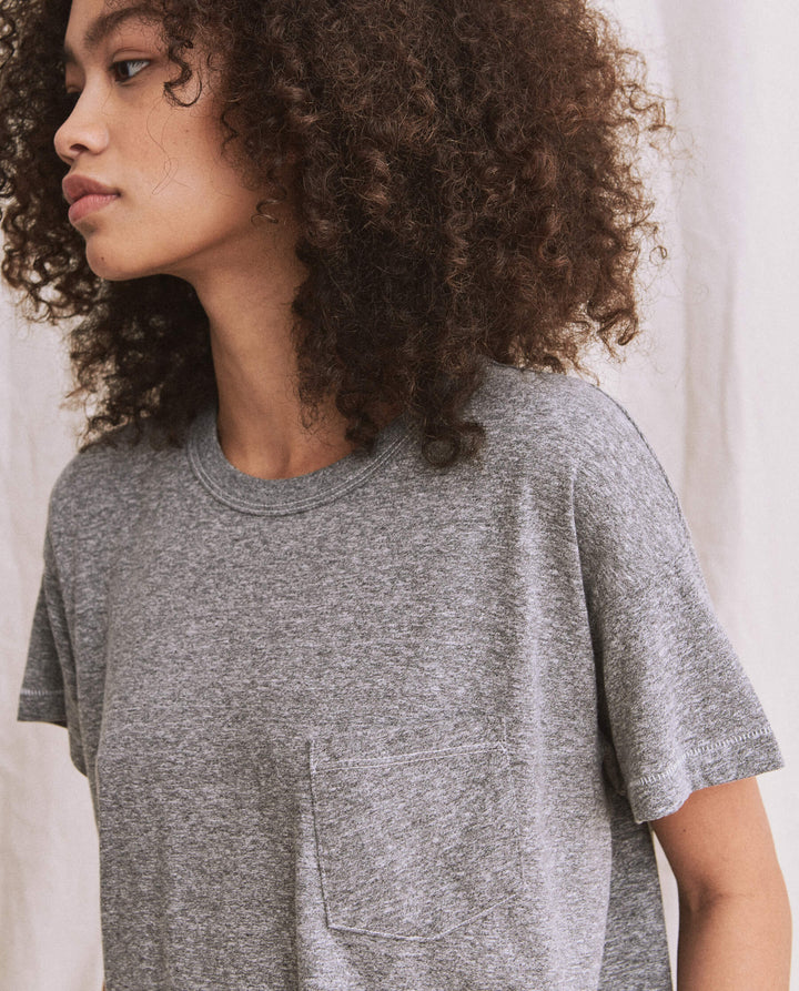 The Great - The Pocket Tee In Heather Grey