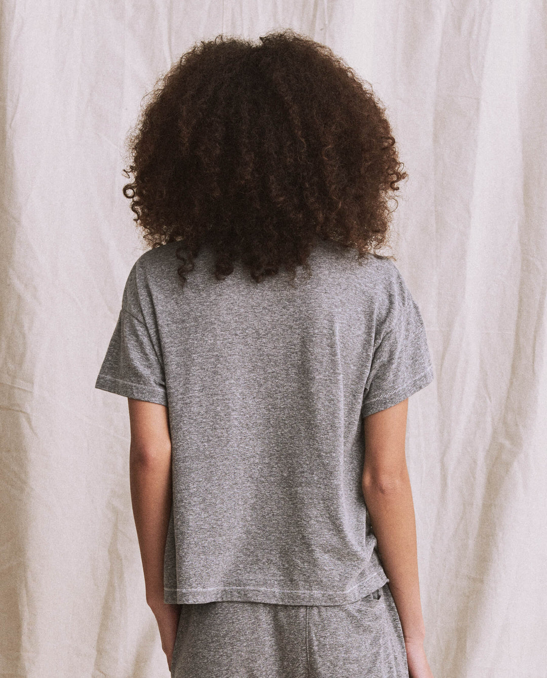 The Great - The Pocket Tee In Heather Grey