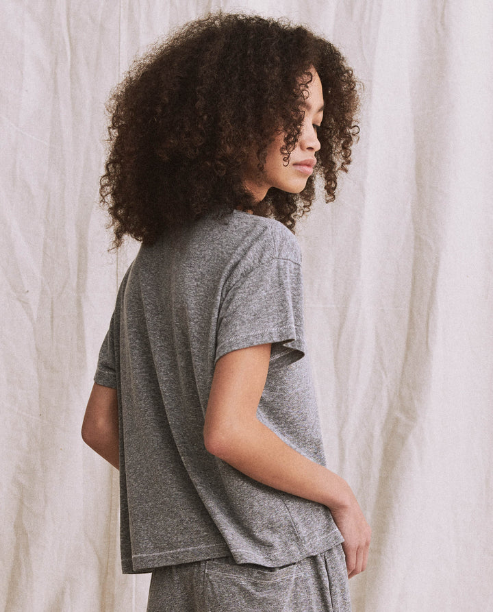 The Great - The Pocket Tee In Heather Grey