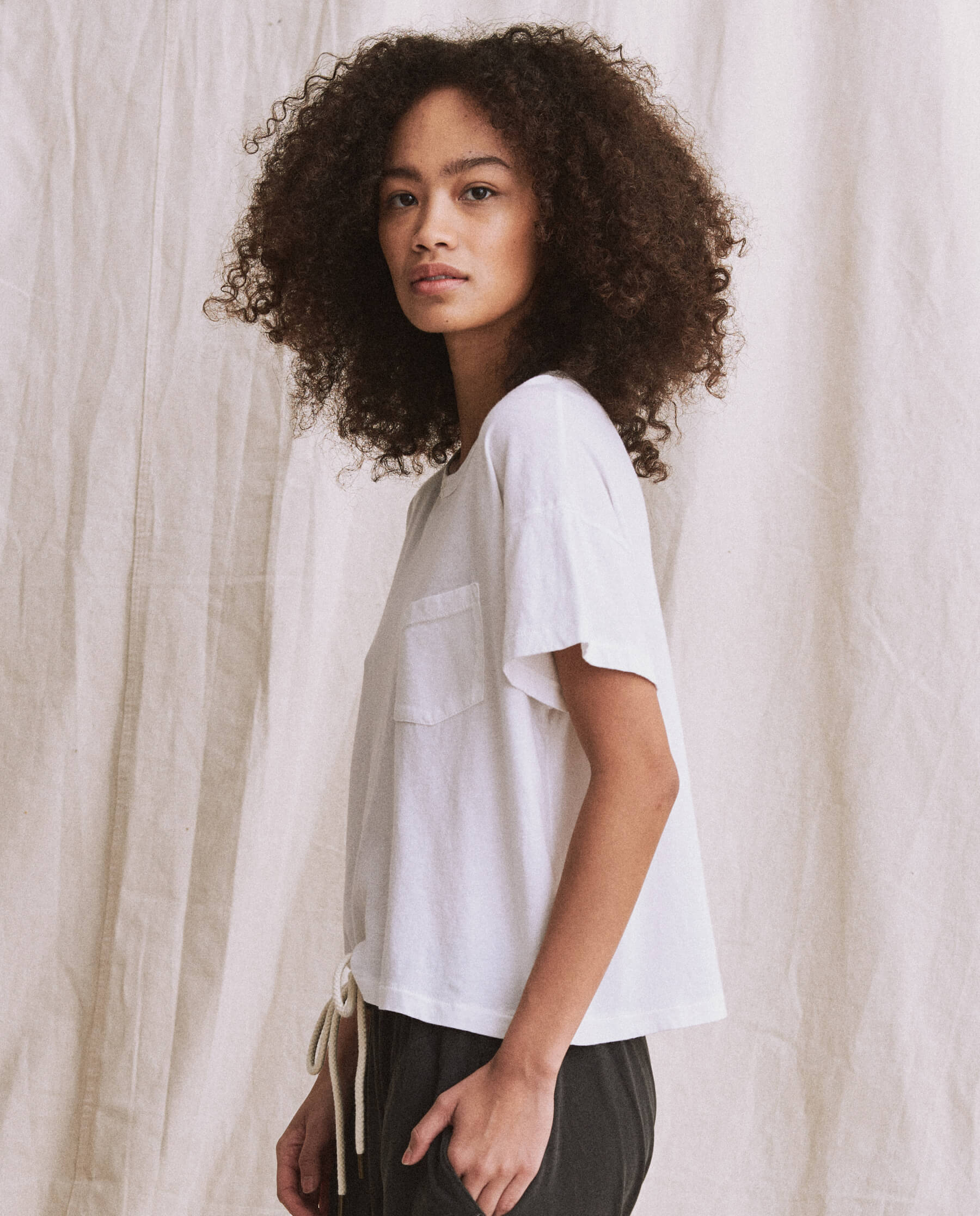 The Great - The Pocket Tee in True White – Blond Genius