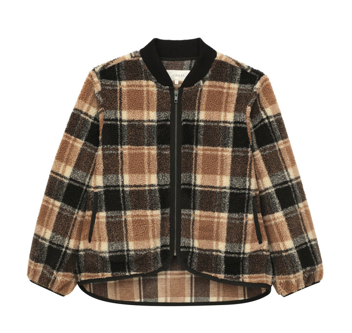 The Great - The Sherpa Bomber in Woodsmoke Plaid Jacket