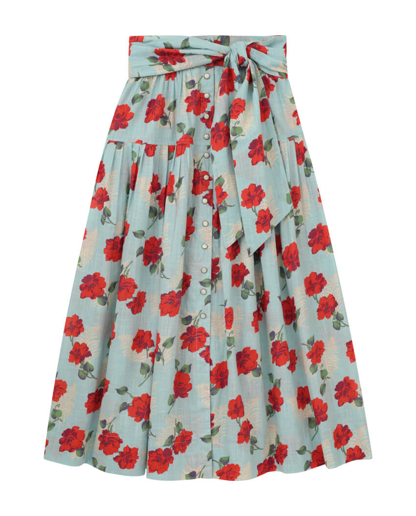 The Great - The Western Highland Skirt in Western Rose Print Skirts