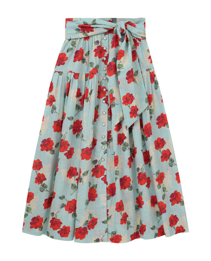 The Great - The Western Highland Skirt in Western Rose Print Skirts