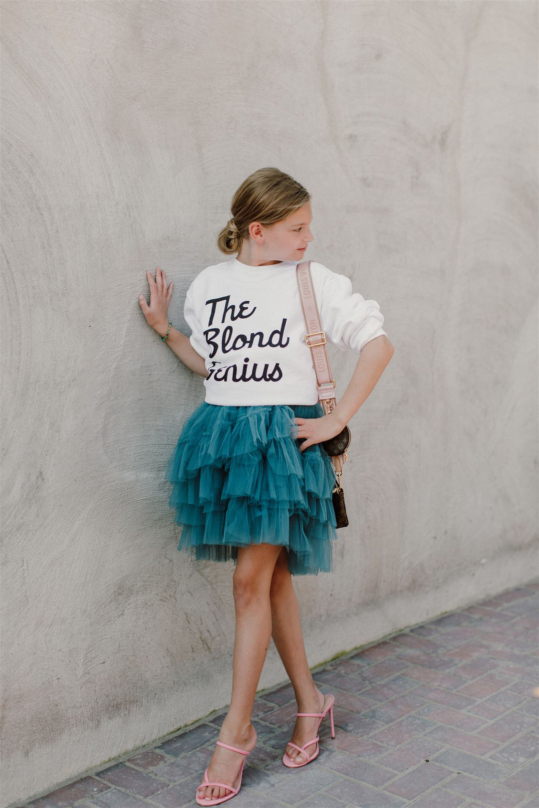 Blond Genius - "The Blond Genius" Sweatshirt in White Clothing - Sweatshirts