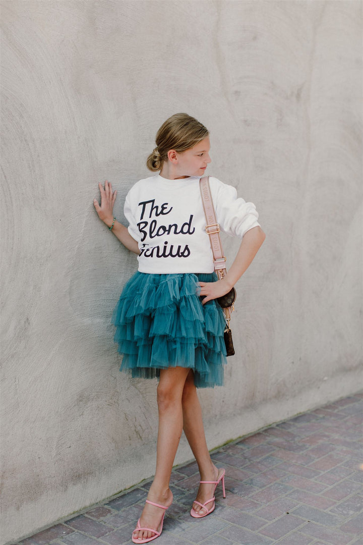 Blond Genius - "The Blond Genius" Sweatshirt in White Clothing - Sweatshirts