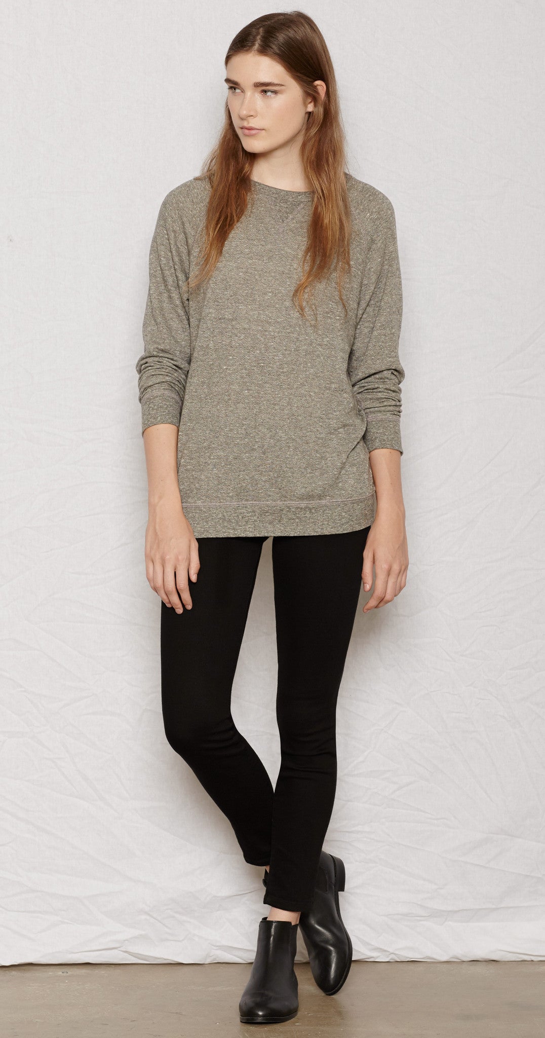 Current Elliot - The Oversized Sweatshirt Heather Grey
