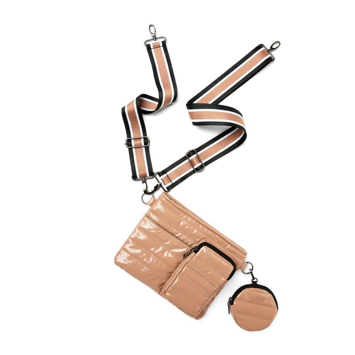 Think Royln - The Sidekick in Nude Patent Accessories