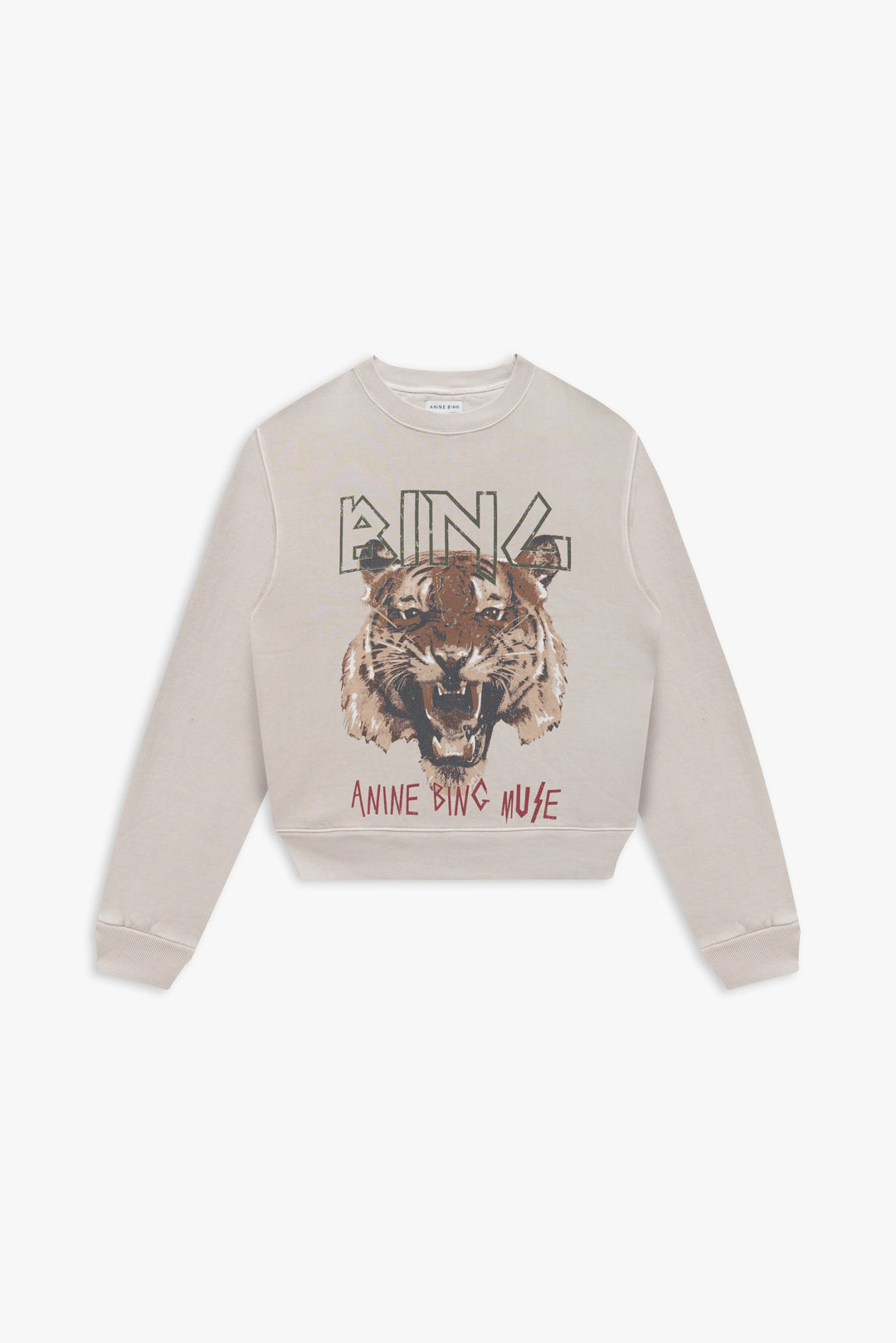 Anine Bing - Tiger Sweatshirt in Stone
