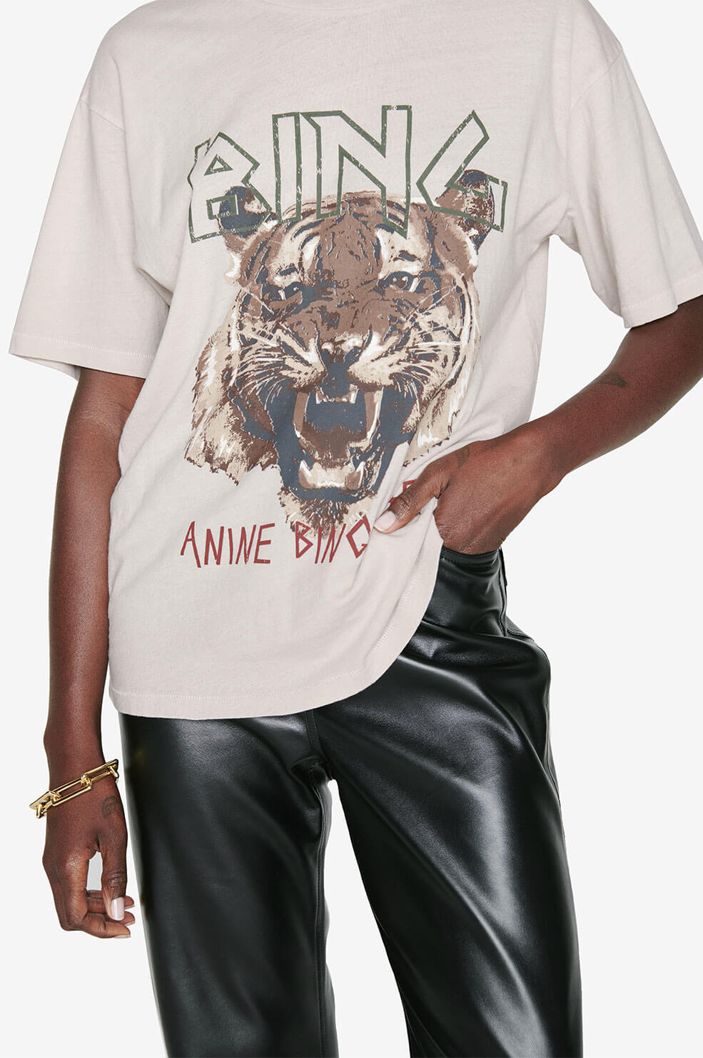 Anine Bing - Tiger Tee in Stone