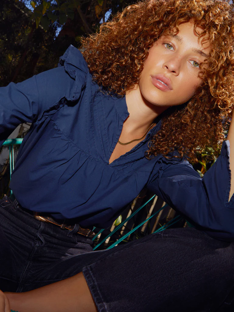 Nation LTD - Tilly A-Line Blouse in Night Horizon