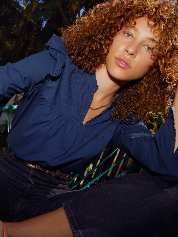 Nation LTD - Tilly A-Line Blouse in Night Horizon