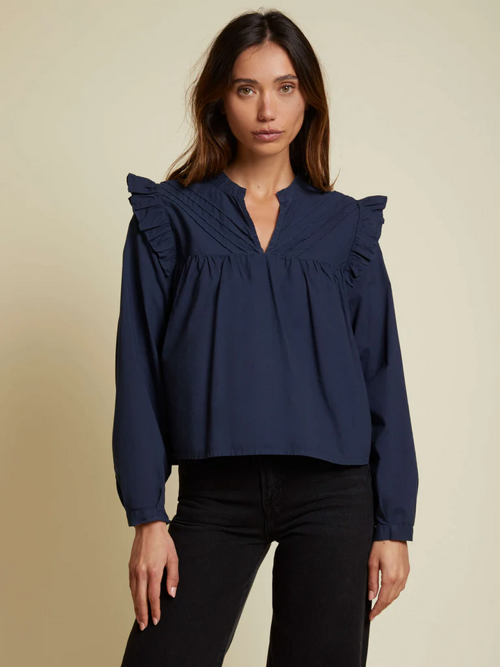 Nation LTD - Tilly A-Line Blouse in Night Horizon