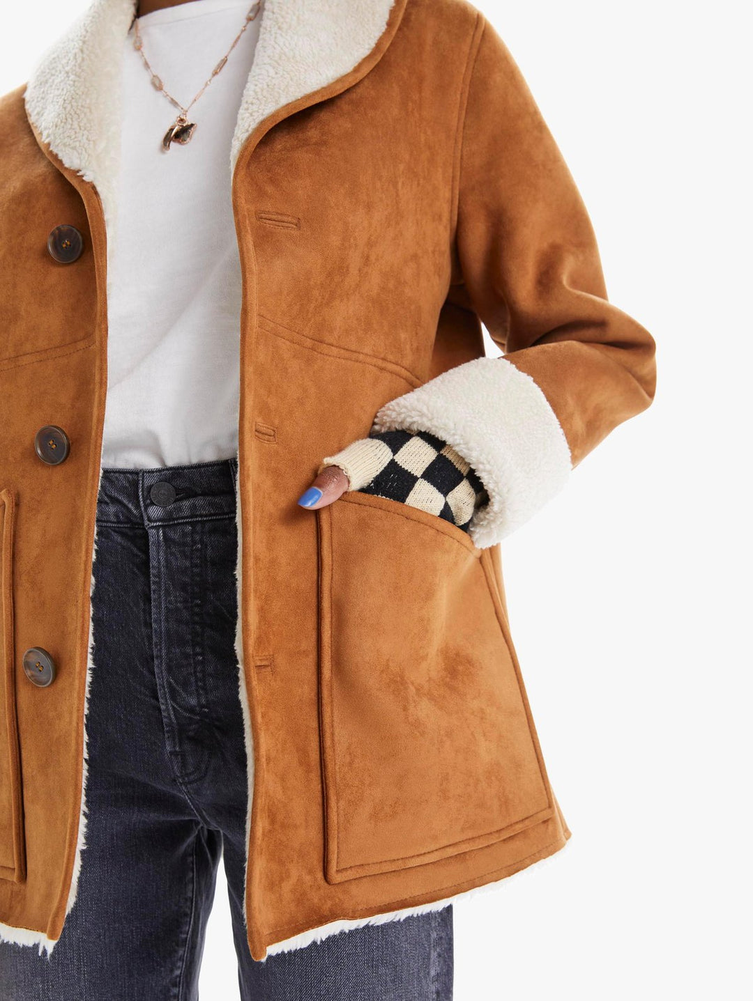 Mother - The Shawl Collar Timber Jacket in Pit Stop
