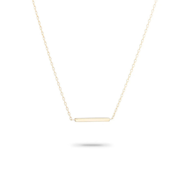 Adina Reyter - Tiny Bar Necklace in Y14K