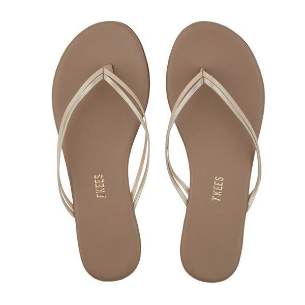 TKEES - Duos Sandal in Oyster Shell