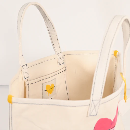 Kerri Rosenthal - Too Da Loo Tote in Heart Eye Canvas