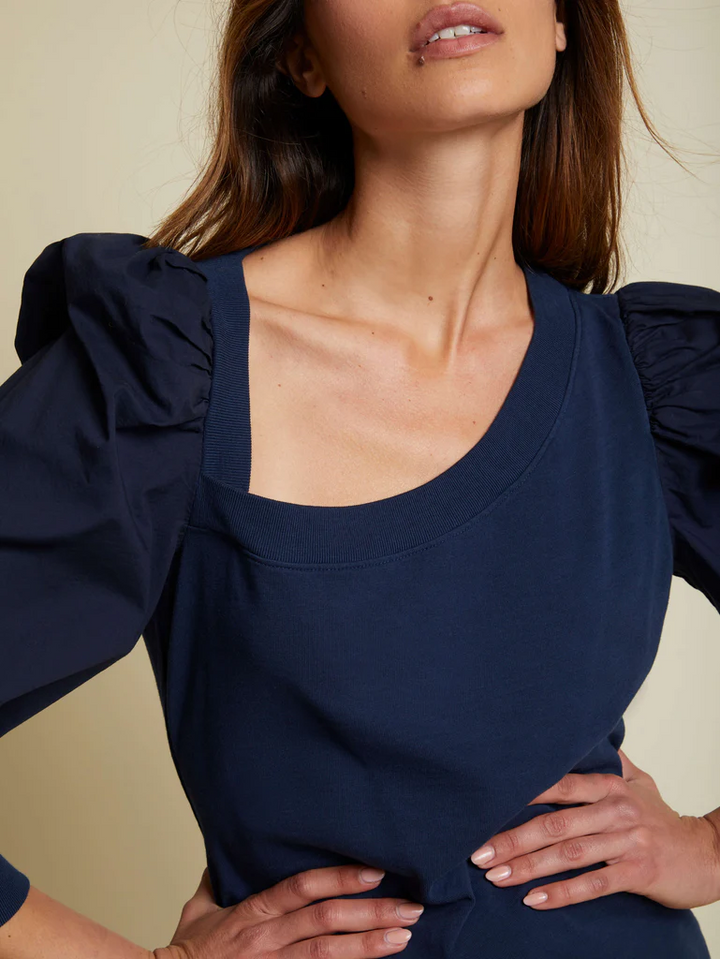 Nation LTD - Tori Asymmetric Combo Top in Night Horizon