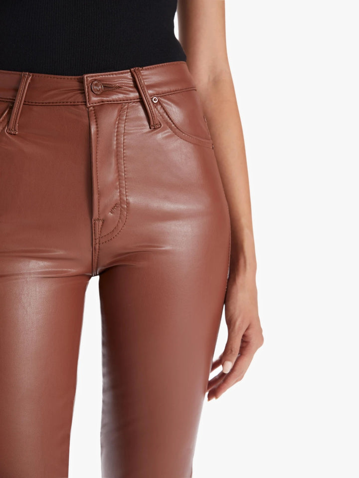 Mother Denim - The Insider Ankle Pant in Tortoise Shell Faux Show