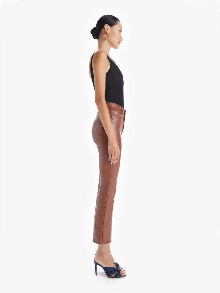 Mother Denim - The Insider Ankle Pant in Tortoise Shell Faux Show
