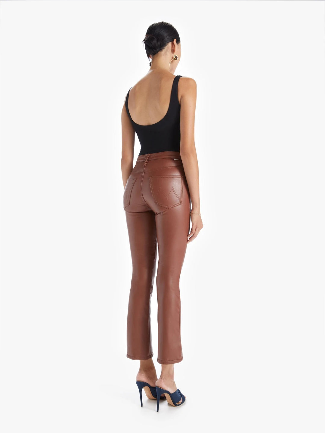 Mother Denim - The Insider Ankle Pant in Tortoise Shell Faux Show
