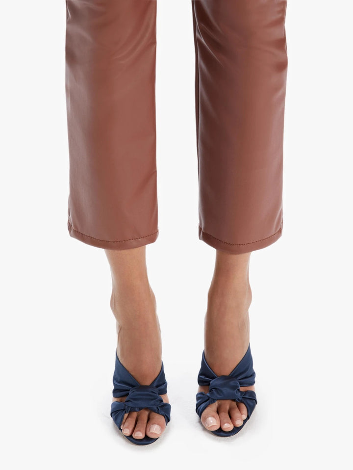 Mother Denim - The Insider Ankle Pant in Tortoise Shell Faux Show