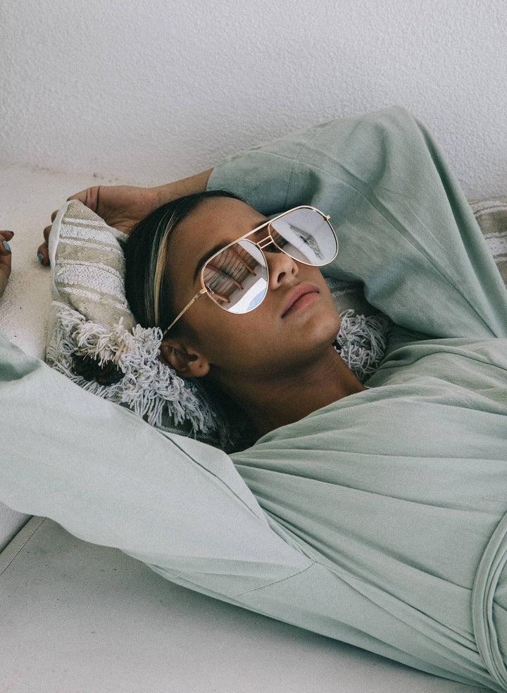 Otra Eyewear - Transit Sunglasses in Gold Sunglasses