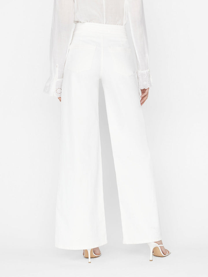 Frame - Triple Binding Wide Leg in Blanc