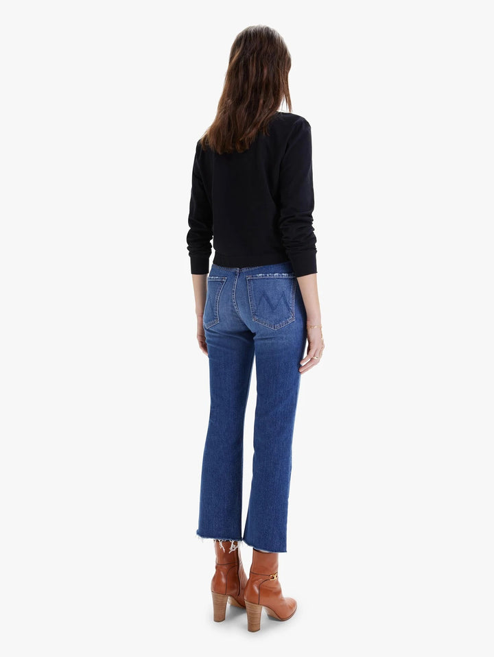 Mother Denim - The Tripper Ankle Fray Straight-Leg Jean in Nature Touch Base