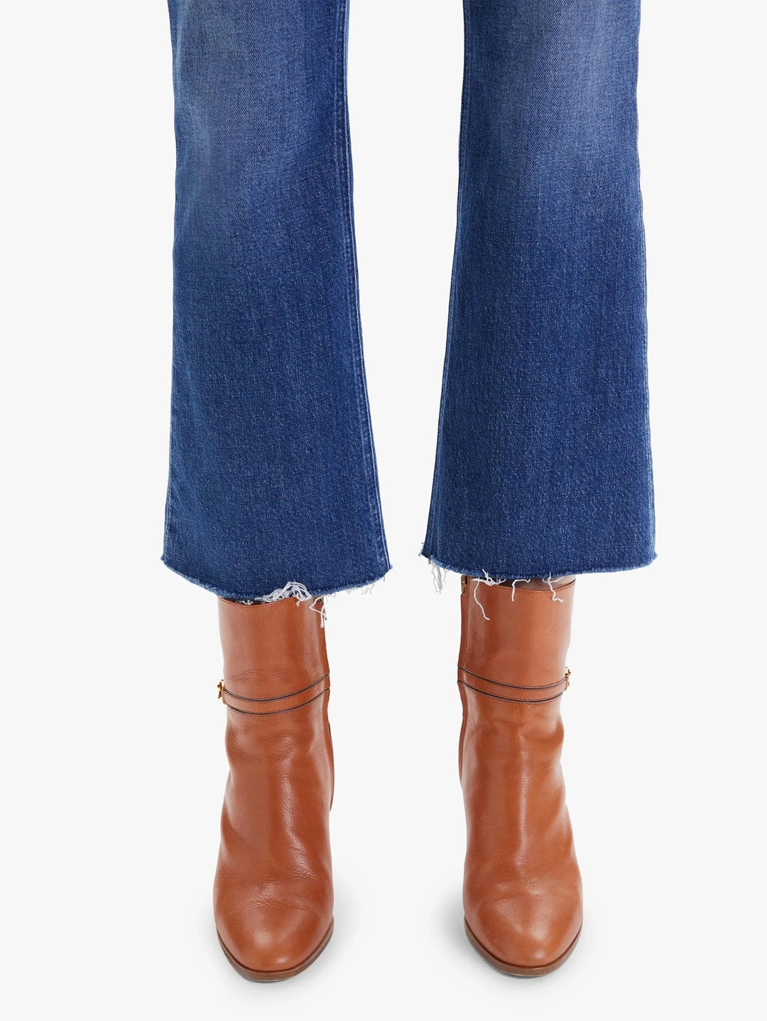 Mother Denim - The Tripper Ankle Fray Straight-Leg Jean in Nature Touch Base