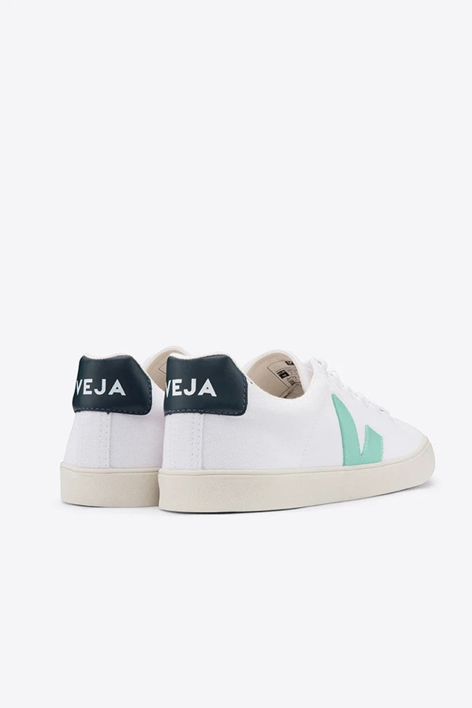 Veja Sneakers- Esplar-SE Canvas White Turquoise Nautico