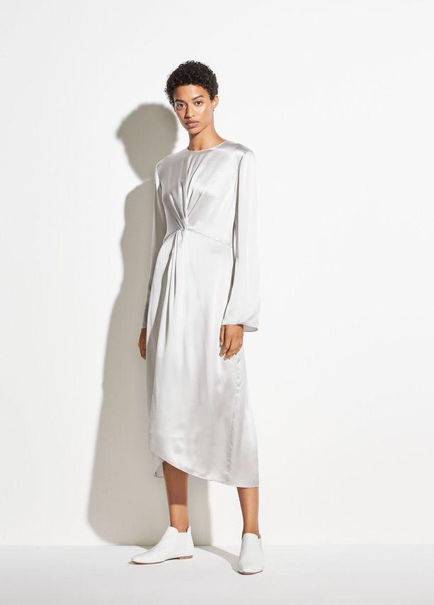 VINCE - Twist Front Dress Celeste