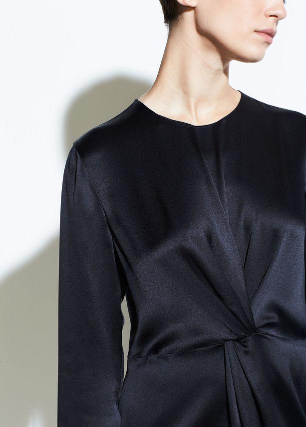 VINCE - Twist Front Dress Black