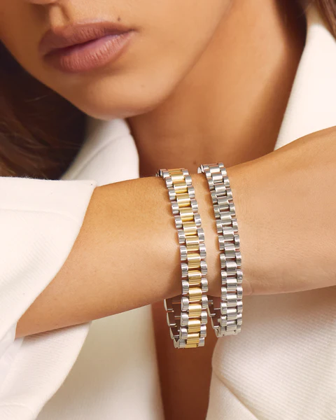 Luv AJ - Two-toned Timepiece Bracelet