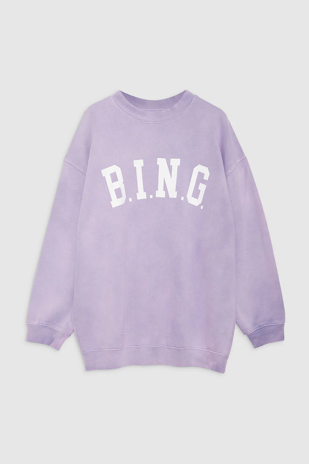 Anine Bing - Tyler Sweatshirt in Washed Lavender
