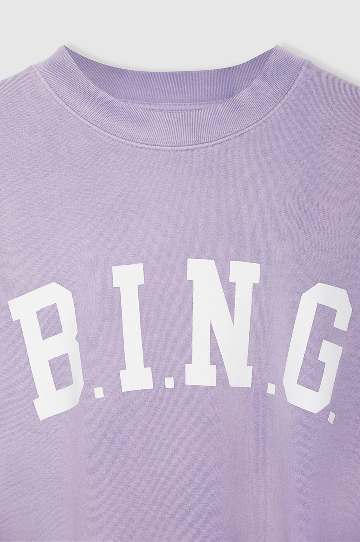 Anine Bing - Tyler Sweatshirt in Washed Lavender