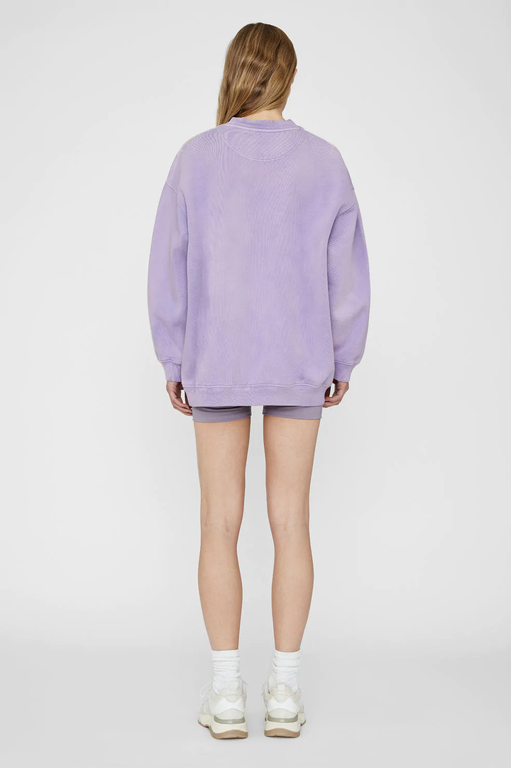 Anine Bing - Tyler Sweatshirt in Washed Lavender