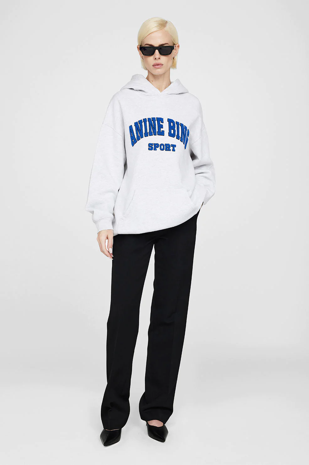Anine Bing - Tyler Hoodie in Heather Grey