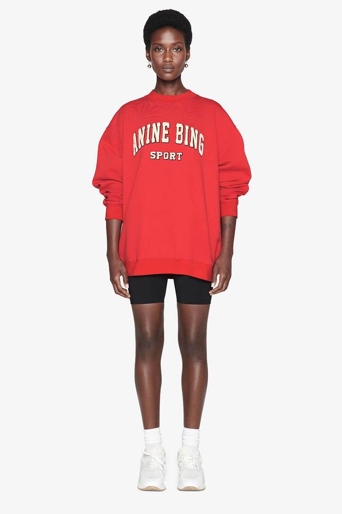 Anine Bing - Tyler Sweatshirt in Red